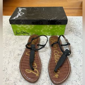 Sam Edelman Gigi Thong Sandals, in Black, size 9